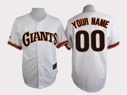 Men's San Francisco Giants Customized 1989 Turn Back The Clock White Jersey Men's San Francisco Giants Customized 1989 Turn Back The Clock White Jersey