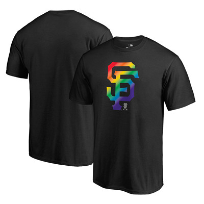 Men's San Francisco Giants Fanatics Branded Pride Black T-Shirt