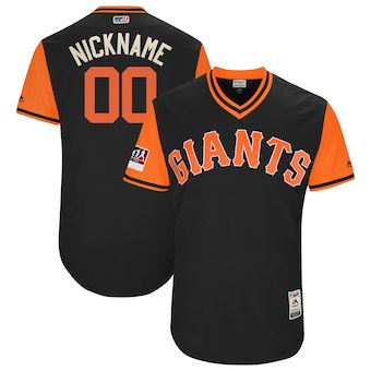 Men's San Francisco Giants Majestic Black 2018 Players' Weekend Authentic Flex Base Custom Jersey Men's San Francisco Giants Majestic Black 2018 Players' Weekend Authentic Flex Base Custom Jersey