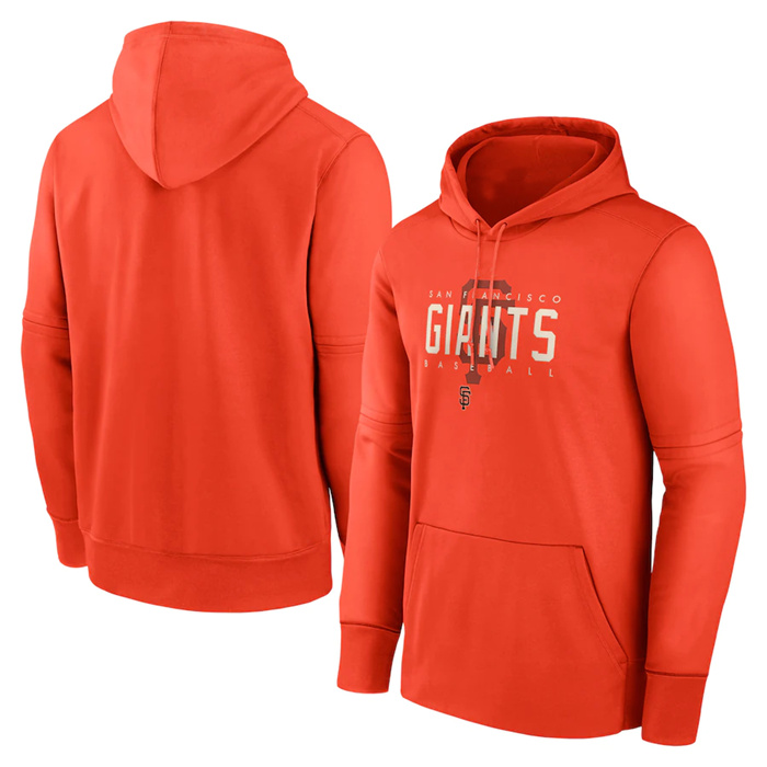 Men's San Francisco Giants Orange Regame Performance Pullover Hoodie