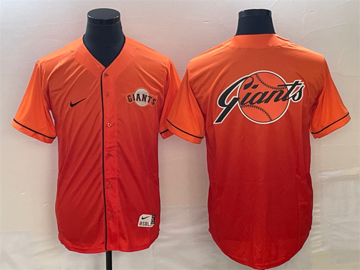 Men's San Francisco Giants Orange Team Big Logo Cool Base Stitched Baseball Jersey Men's San Francisco Giants Orange Team Big Logo Cool Base Stitched Baseball Jersey
