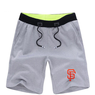 Men's San Francisco Giants Team Logo Grey Baseball Shorts Men's San Francisco Giants Team Logo Grey Baseball Shorts
