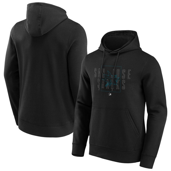 Men's San Jose Sharks Black Exoskeleton Hoodie Men's San Jose Sharks Black Exoskeleton Hoodie