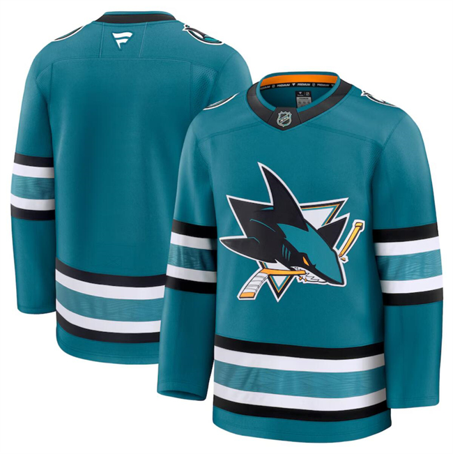 Men's San Jose Sharks Blank Teal 2024-25 Home Stitched Hockey Jersey Men's San Jose Sharks Blank Teal 2024-25 Home Stitched Hockey Jersey