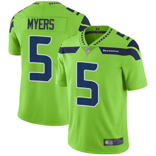 Men's Seahawks #5 Jason Myers Green Rush Vapor Untouchable Limited Jersey Men's Seahawks #5 Jason Myers Green Rush Vapor Untouchable Limited Jersey
