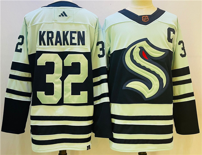 Men's Seattle Kraken #32 Kraken Ice Blue 2022-23 Reverse Retro Stitched Jersey Men's Seattle Kraken #32 Kraken Ice Blue 2022-23 Reverse Retro Stitched Jersey