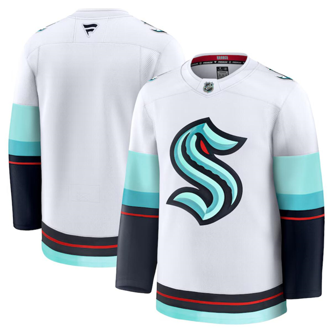 Men's Seattle Kraken Blank White 2024-25 Away Stitched Hockey Jersey Men's Seattle Kraken Blank White 2024-25 Away Stitched Hockey Jersey