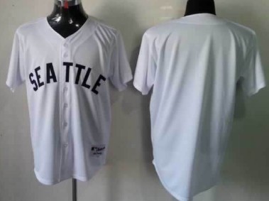 Men's Seattle Mariners Customized 1909 White Jersey Men's Seattle Mariners Customized 1909 White Jersey