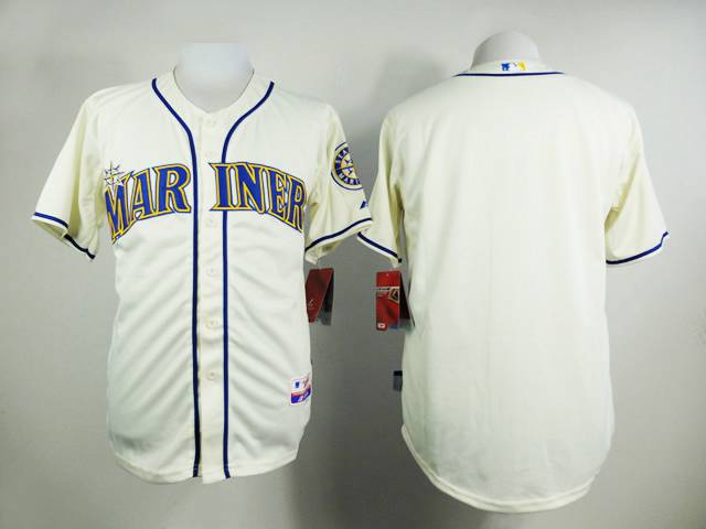 Men's Seattle Mariners Customized 2015 Cream Jersey Men's Seattle Mariners Customized 2015 Cream Jersey