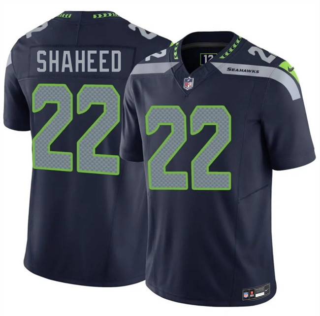 Men's Seattle Seahawks #22 Rashid Shaheed Navy 2025 F.U.S.E. Vapor Untouchable Limited Stitched Football Jersey Men's Seattle Seahawks #22 Rashid Shaheed Navy 2025 F.U.S.E. Vapor Untouchable Limited Stitched Football Jersey
