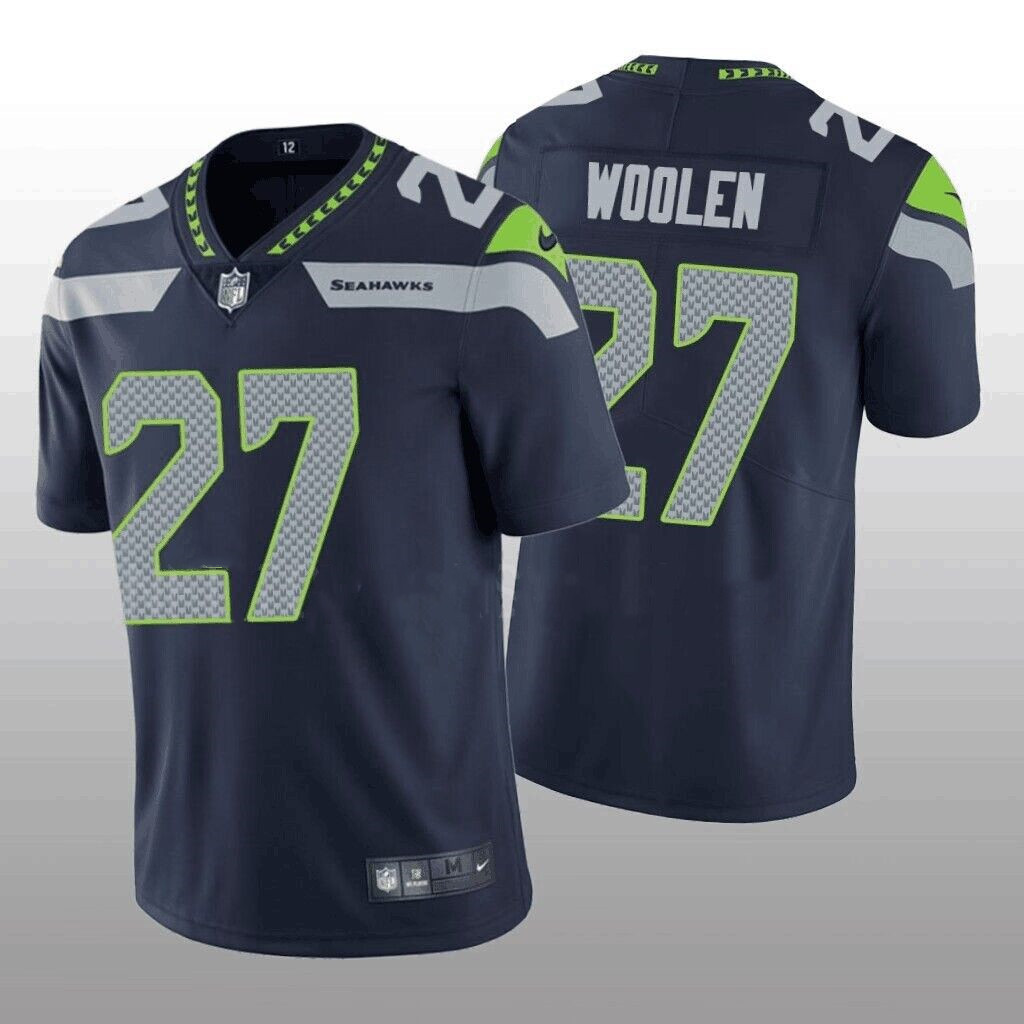 Men's Seattle Seahawks #27 Tariq Woolen Navy Vapor Untouchable Stitched Football Jersey Men's Seattle Seahawks #27 Tariq Woolen Navy Vapor Untouchable Stitched Football Jersey