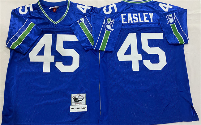 Men's Seattle Seahawks #45 Kenny Easley Royal Throwback Stitched Football Jersey Men's Seattle Seahawks #45 Kenny Easley Royal Throwback Stitched Football Jersey
