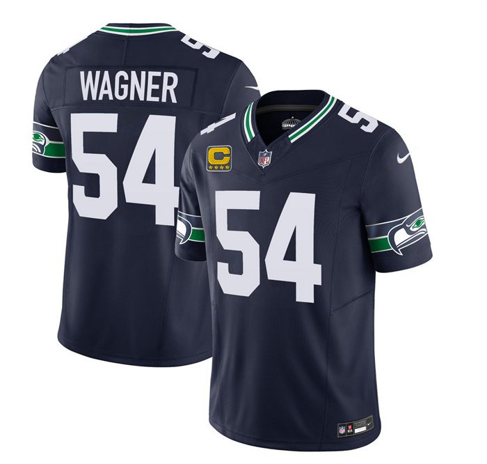 Men's Seattle Seahawks #54 Bobby Wagner 2023 F.U.S.E. With 4-Star C Patch Navy Limited Stitched Football Jersey Men's Seattle Seahawks #54 Bobby Wagner 2023 F.U.S.E. With 4-Star C Patch Navy Limited Stitched Football Jersey