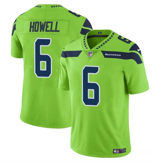 Men's Seattle Seahawks #6 Sam Howell Green Vapor Limited Stitched Football Jersey Men's Seattle Seahawks #6 Sam Howell Green Vapor Limited Stitched Football Jersey