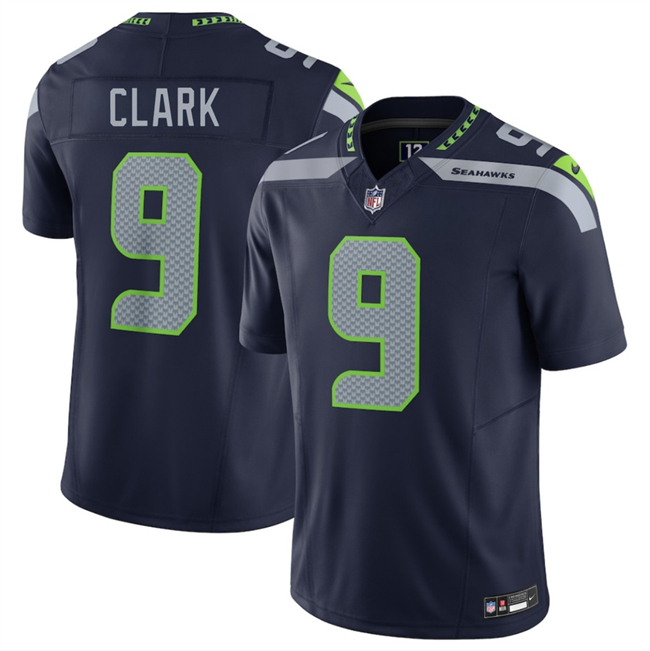 Men's Seattle Seahawks #9 Bud Clark Navy 2026 Draft F.U.S.E. Vapor Untouchable Limited Stitched Football Jersey Men's Seattle Seahawks #9 Bud Clark Navy 2026 Draft F.U.S.E. Vapor Untouchable Limited Stitched Football Jersey