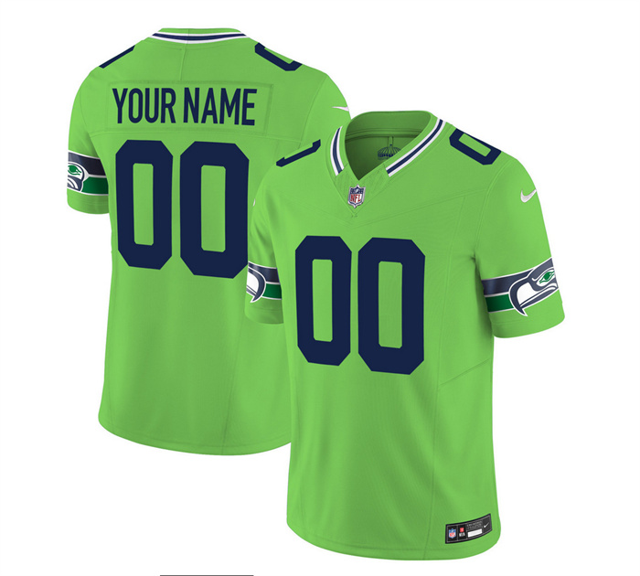 Men's Seattle Seahawks Active Player Custom 2023 F.U.S.E. Green Limited Stitched Football Jersey Men's Seattle Seahawks Active Player Custom 2023 F.U.S.E. Green Limited Stitched Football Jersey
