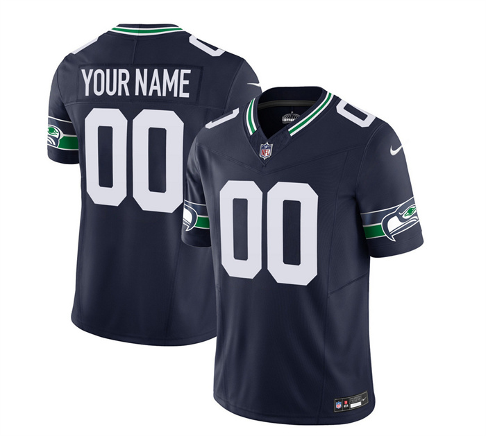 Men's Seattle Seahawks Active Player Custom 2023 F.U.S.E. Navy Limited Stitched Football Jersey Men's Seattle Seahawks Active Player Custom 2023 F.U.S.E. Navy Limited Stitched Football Jersey