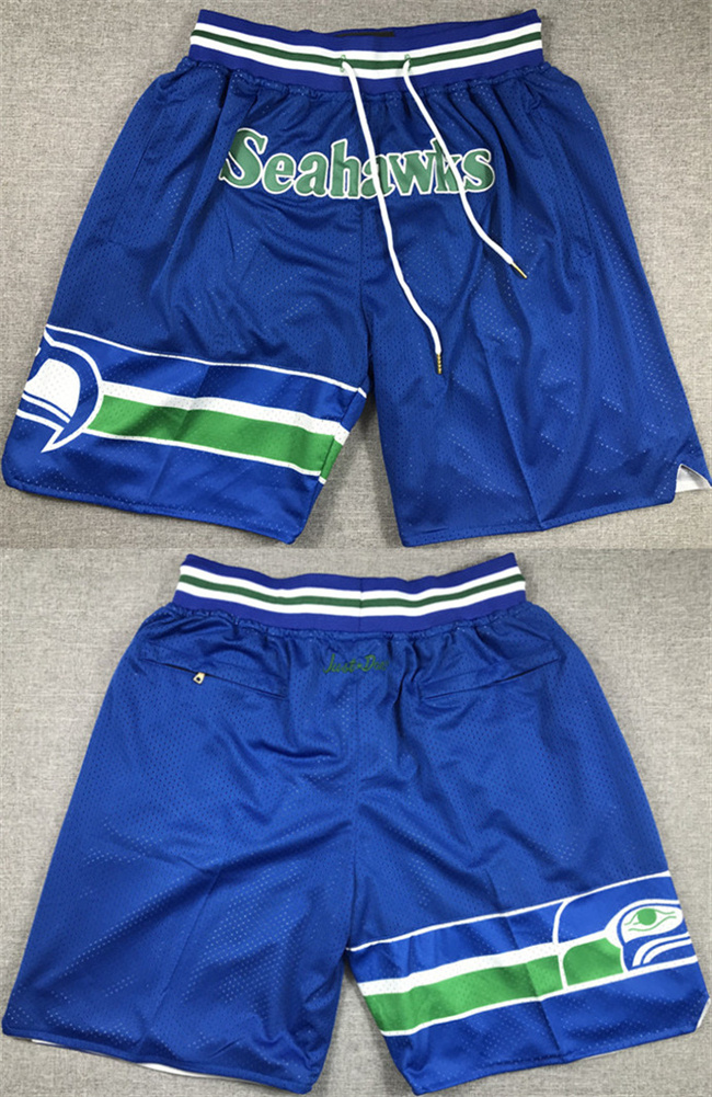 Men's Seattle Seahawks Blue Shorts Men's Seattle Seahawks Blue Shorts