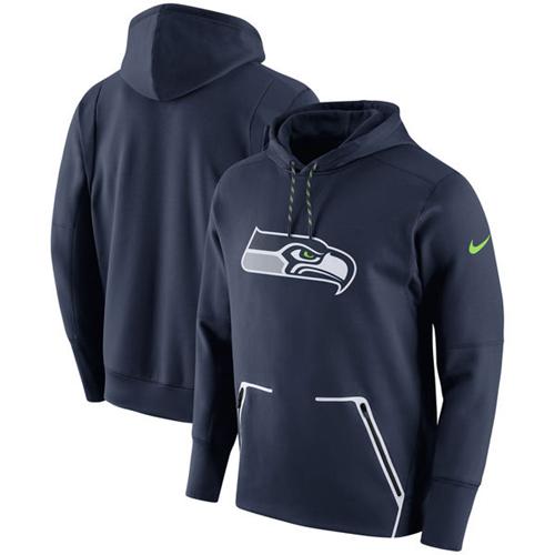 Men's Seattle Seahawks Nike College Navy Champ Drive Vapor Speed Pullover Hoodie Men's Seattle Seahawks Nike College Navy Champ Drive Vapor Speed Pullover Hoodie