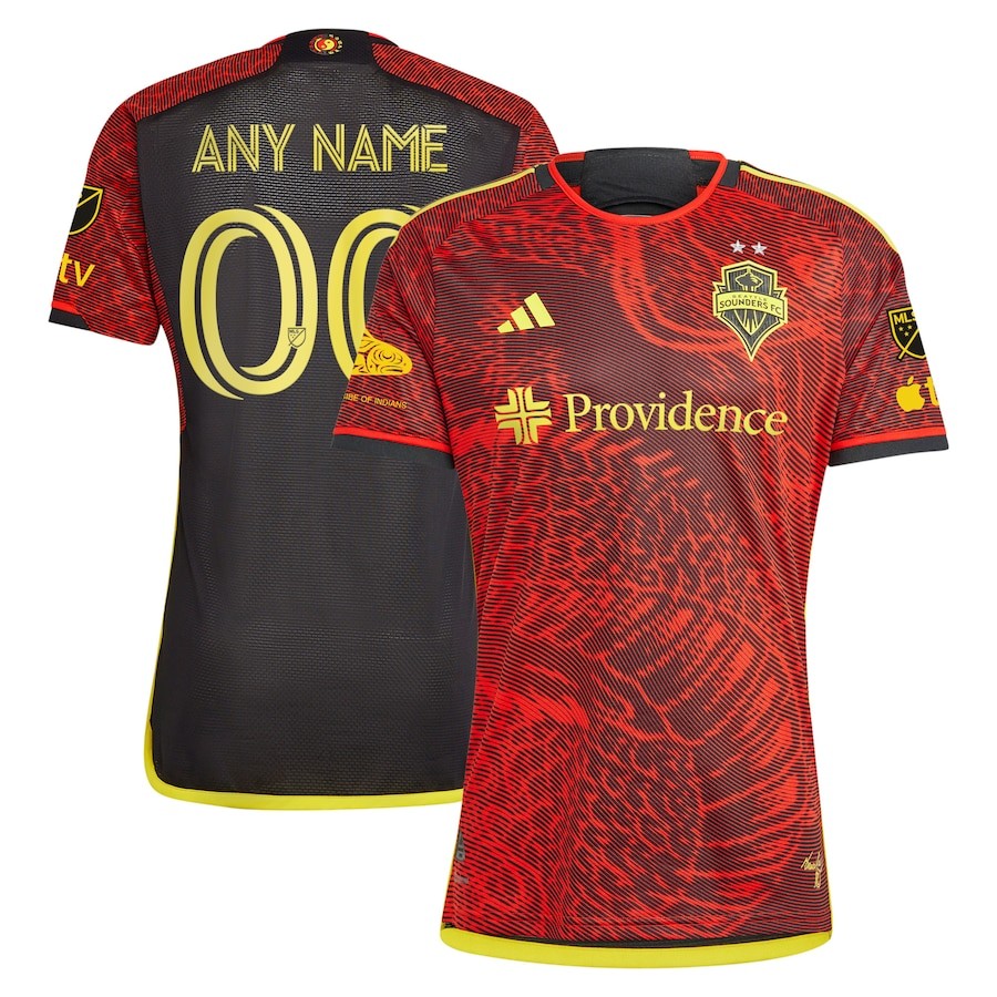 Men's Seattle Sounders FC adidas Red 2023 The Bruce Lee Kit Authentic Custom Jersey Men's Seattle Sounders FC adidas Red 2023 The Bruce Lee Kit Authentic Custom Jersey