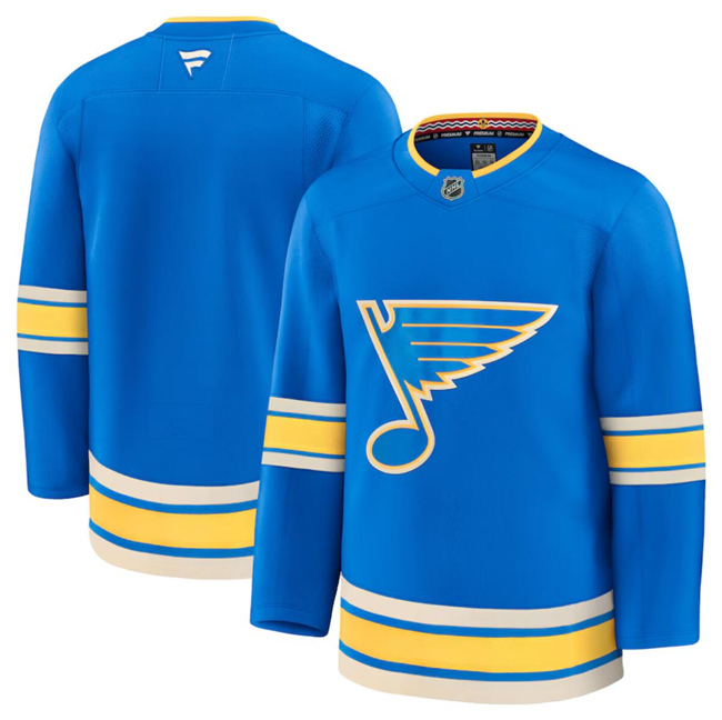 Men's St. Louis Blues Blank Blue 2024-25 Alternate Stitched Hockey Jersey Men's St. Louis Blues Blank Blue 2024-25 Alternate Stitched Hockey Jersey