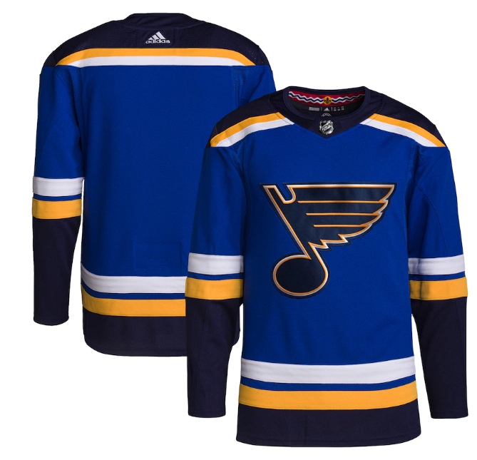 Men's St. Louis Blues Blank Blue Stitched Jersey Men's St. Louis Blues Blank Blue Stitched Jersey