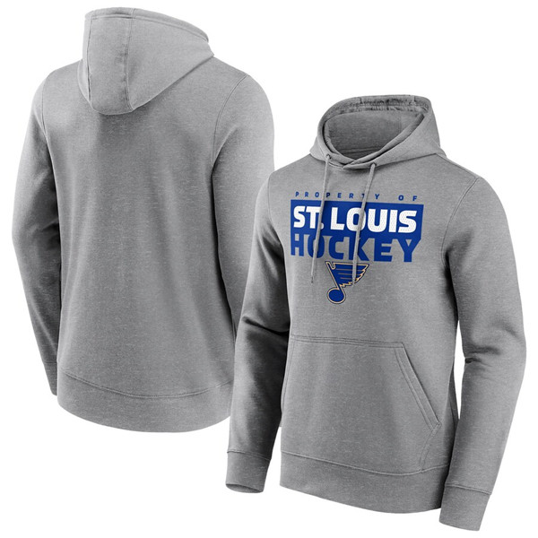 Men's St. Louis Blues Gray Gain Ground Hoodie Men's St. Louis Blues Gray Gain Ground Hoodie