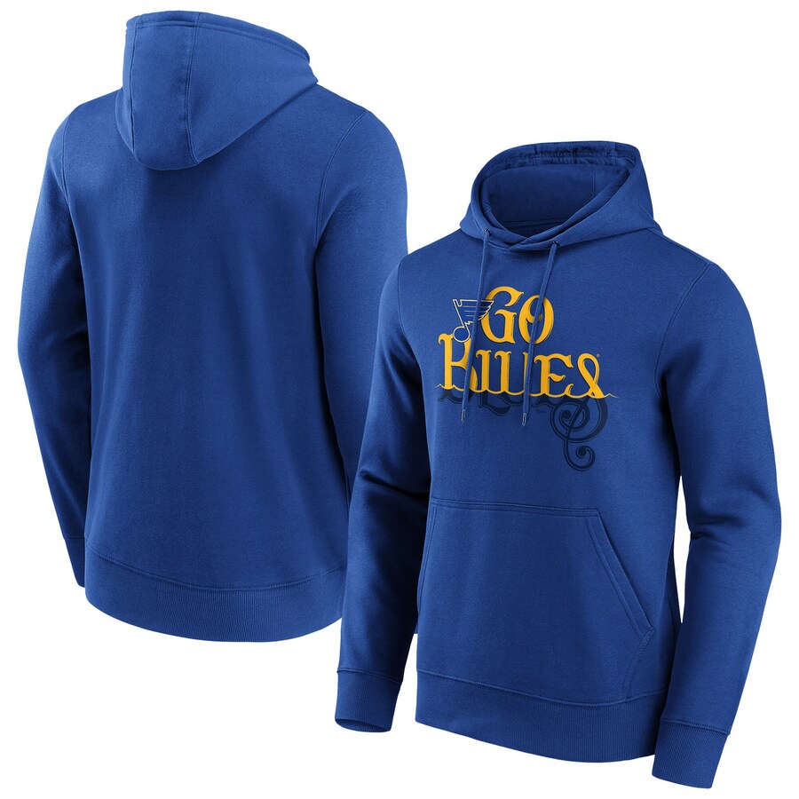 Men's St. Louis Blues Royal Hometown Graphic Hoodie Men's St. Louis Blues Royal Hometown Graphic Hoodie