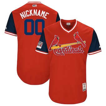 Men's St. Louis Cardinals Majestic Red 2018 Players' Weekend Authentic Flex Base Custom Jersey Men's St. Louis Cardinals Majestic Red 2018 Players' Weekend Authentic Flex Base Custom Jersey