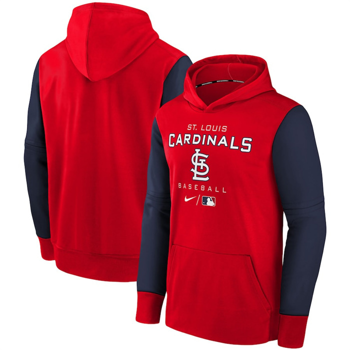 Men's St. Louis Cardinals Red 2022 City Connect Therma Performance Pullover Hoodie Men's St. Louis Cardinals Red 2022 City Connect Therma Performance Pullover Hoodie