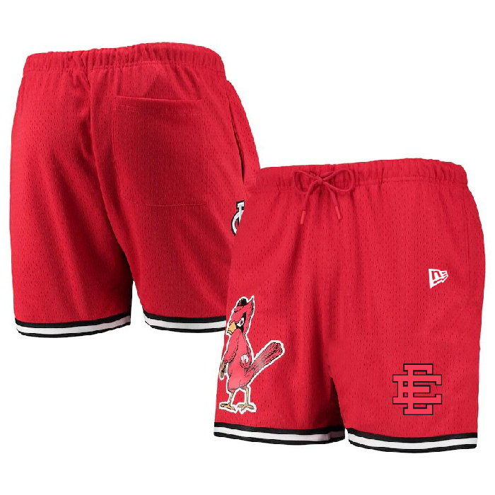 Men's St. Louis Cardinals Red Mesh Shorts Men's St. Louis Cardinals Red Mesh Shorts