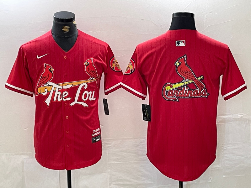 Men's St. Louis Cardinals Team Big Logo Red 2024 City Connect Limited Stitched Baseball Jersey1 Men's St. Louis Cardinals Team Big Logo Red 2024 City Connect Limited Stitched Baseball Jersey1