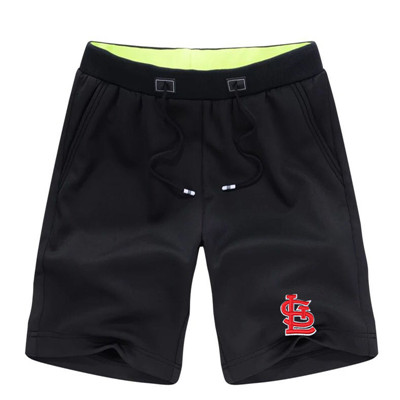 Men's St. Louis Cardinals Team Logo Black Baseball Shorts Men's St. Louis Cardinals Team Logo Black Baseball Shorts
