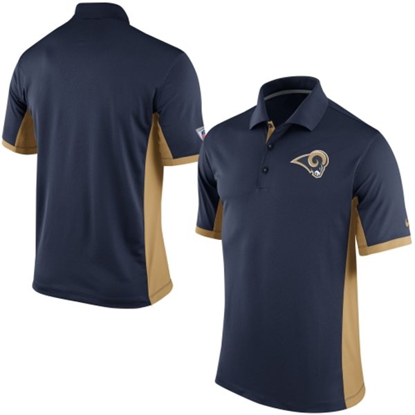 Men's St. Louis Rams Nike Navy Team Issue Performance Polo