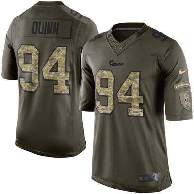 Men's St. Louis Rams 94 Robert Quinn Nike Green Salute To Service Limited Jersey Men's St. Louis Rams 94 Robert Quinn Nike Green Salute To Service Limited Jersey