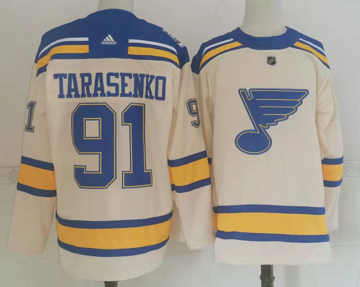 Men's St Louis Blues #91 Vladimir Tarasenko Cream 2022 Winter Classic Authentic Jersey Men's St Louis Blues #91 Vladimir Tarasenko Cream 2022 Winter Classic Authentic Jersey