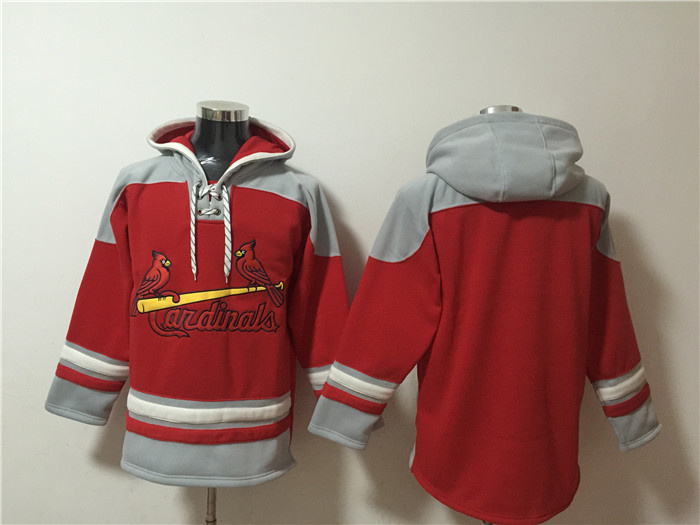 Men's St.Louis Cardinals Blank Ageless Must-Have Lace-Up Pullover Hoodie Men's St.Louis Cardinals Blank Ageless Must-Have Lace-Up Pullover Hoodie