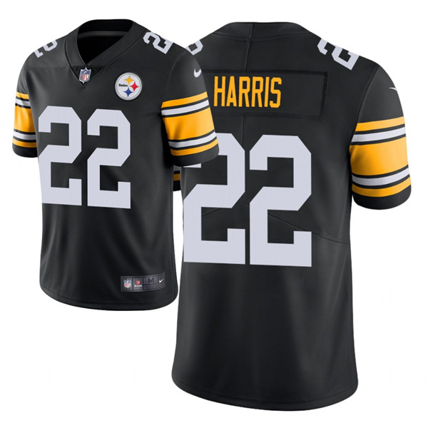 Men's Steelers #22 Najee Harris 2021 NFL Draft Vapor Limited Jersey - Black Men's Steelers #22 Najee Harris 2021 NFL Draft Vapor Limited Jersey - Black