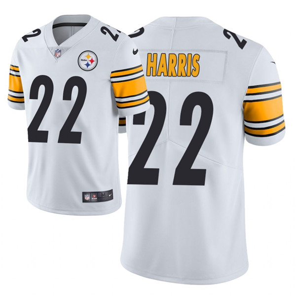 Men's Steelers #22 Najee Harris 2021 NFL Draft Vapor Limited Jersey - White Men's Steelers #22 Najee Harris 2021 NFL Draft Vapor Limited Jersey - White