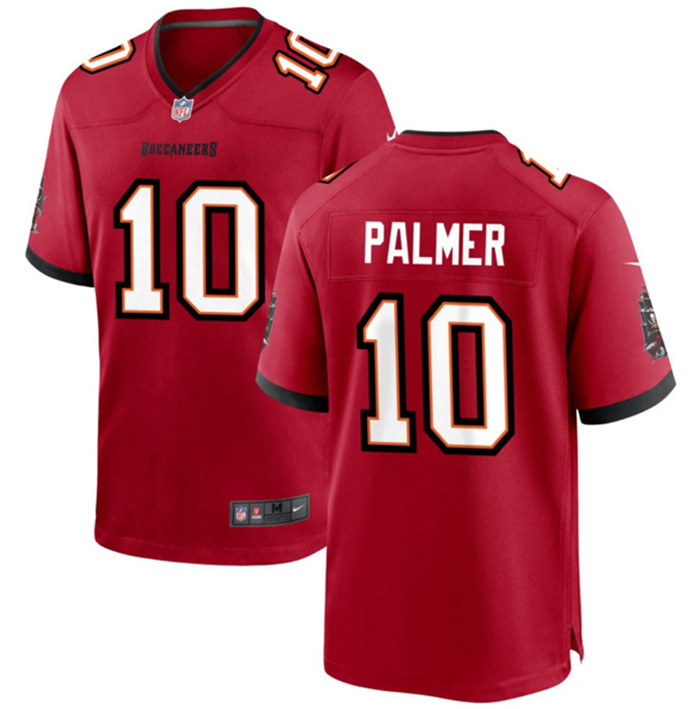 Men's Tampa Bay Buccaneers #10 Trey Palmer Red Stitched Game Jersey Men's Tampa Bay Buccaneers #10 Trey Palmer Red Stitched Game Jersey