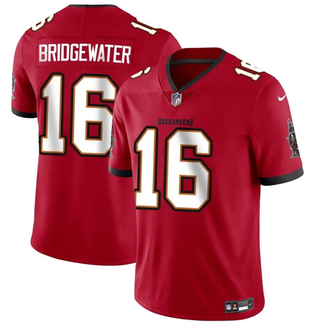 Men's Tampa Bay Buccaneers #16 Teddy Bridgewater Red Vapor Limited Stitched Jersey Men's Tampa Bay Buccaneers #16 Teddy Bridgewater Red Vapor Limited Stitched Jersey