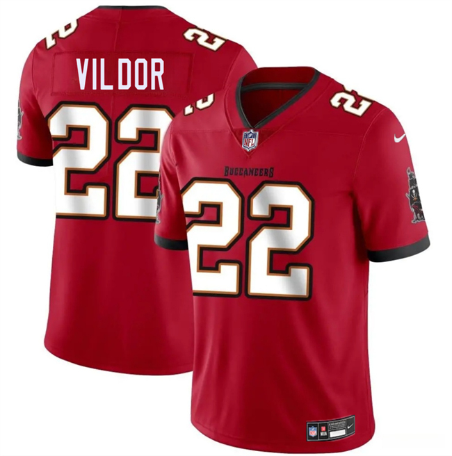 Men's Tampa Bay Buccaneers #22 Kindle Vildor Red Vapor Limited Stitched Jersey