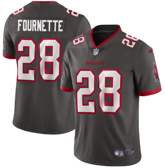 Men's Tampa Bay Buccaneers #28 Leonard Fournette New Grey Vapor Untouchable Limited Stitched Jersey Men's Tampa Bay Buccaneers #28 Leonard Fournette New Grey Vapor Untouchable Limited Stitched Jersey