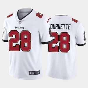 Men's Tampa Bay Buccaneers #28 Leonard Fournette New White Vapor Untouchable Limited Stitched Jersey Men's Tampa Bay Buccaneers #28 Leonard Fournette New White Vapor Untouchable Limited Stitched Jersey