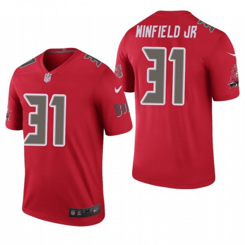 Men's Tampa Bay Buccaneers #31 Antoine Winfield Jr Color Rush Red Jersey Men's Tampa Bay Buccaneers #31 Antoine Winfield Jr Color Rush Red Jersey