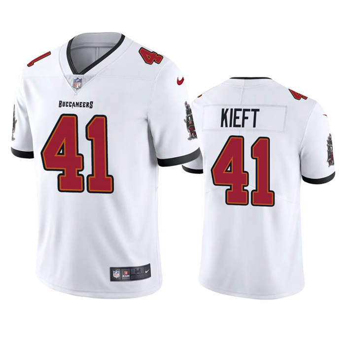 Men's Tampa Bay Buccaneers #41 Ko Kieft White Vapor Untouchable Limited Stitched Jersey Men's Tampa Bay Buccaneers #41 Ko Kieft White Vapor Untouchable Limited Stitched Jersey