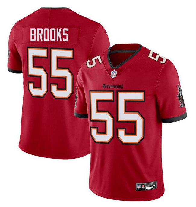 Men's Tampa Bay Buccaneers #55 Derrick Brooks Red Vapor Limited Stitched Football Jersey Men's Tampa Bay Buccaneers #55 Derrick Brooks Red Vapor Limited Stitched Football Jersey