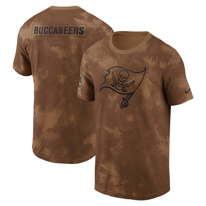 Men's Tampa Bay Buccaneers 2023 Brown Salute To Service Sideline T-Shirt Men's Tampa Bay Buccaneers 2023 Brown Salute To Service Sideline T-Shirt