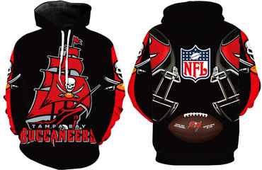 Men's Tampa Bay Buccaneers Black Pullover Hoodie Men's Tampa Bay Buccaneers Black Pullover Hoodie