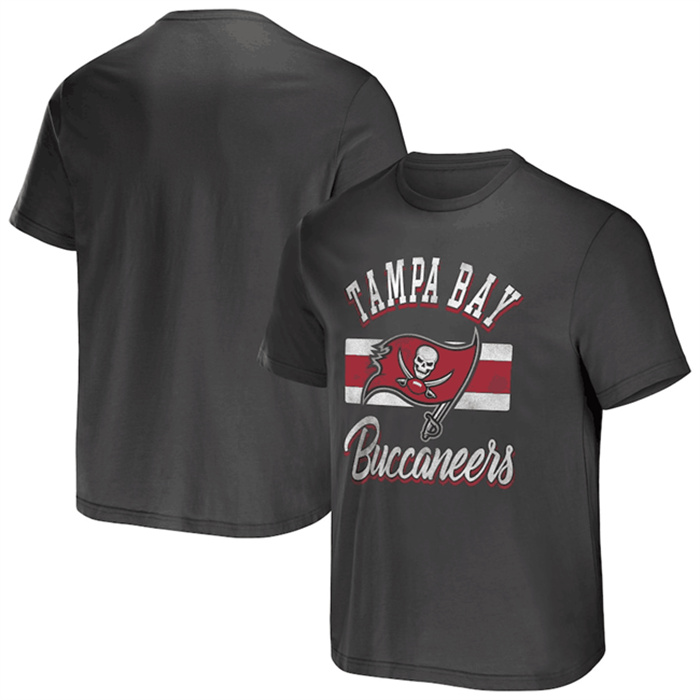 Men's Tampa Bay Buccaneers Black X Darius Rucker Collection Stripe T-Shirt Men's Tampa Bay Buccaneers Black X Darius Rucker Collection Stripe T-Shirt
